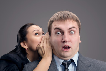 Friend whispers in my ear all the secrets