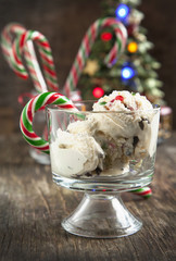 Candy cane ice cream