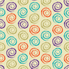 Geometric Seamless Pattern with Spirals