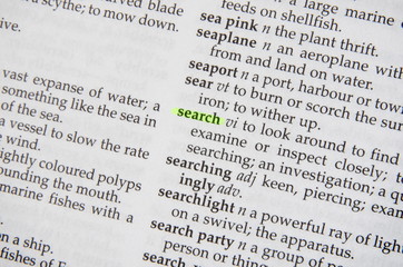 search in dictionary