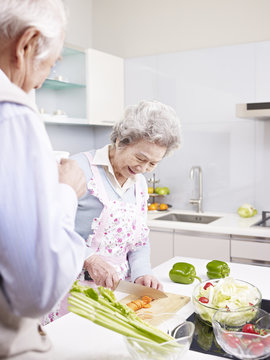 Senior Couple In Kitchen