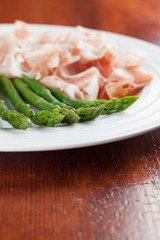 Asparagus and prosciutto