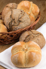 buns in the bread basket