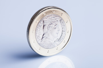 Latvian euro coin.