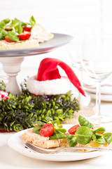 Smoked trout crostini for Christmas dinner