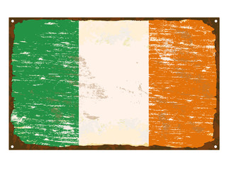 Irish Flag Enamel Sign