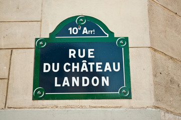 rue du château Landon à  Paris 10ièm