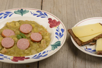 green pea soup