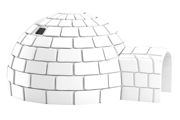 realistic 3d render of igloo