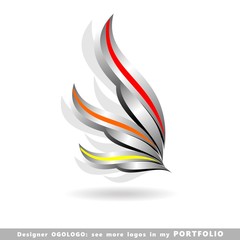 abstract business logo emblem vector