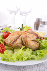 baked quail