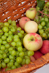 apples and grapes