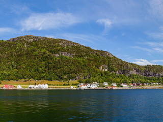 Fototapeta premium Marina w porcie Rennesoy w Norwegii.