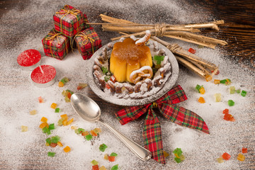 Christmas creme caramel