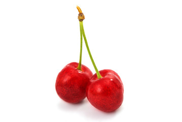cherries isolated