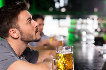 After the hard working day.