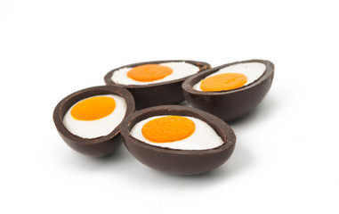 chocolate egg isolated