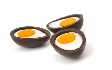 chocolate egg isolated