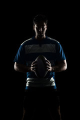 Fototapeta na wymiar Rugby player