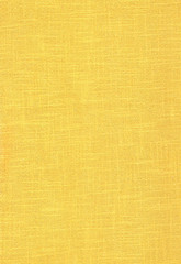 Fond jaune en toile de lin.