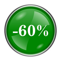 60 percent discount icon