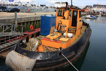 Fototapeta na wymiar boats in Port Portsmouth 