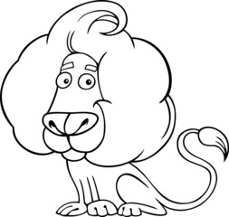zodiac leo or lion coloring page