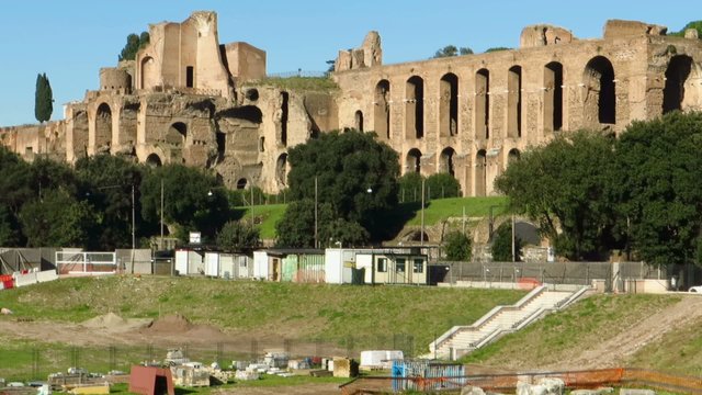 Ruins of the Roman forum, Domus Severiana, Rome, Italy