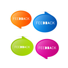 Colorful Vector Feedback Icons