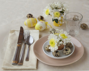 Easter table setting