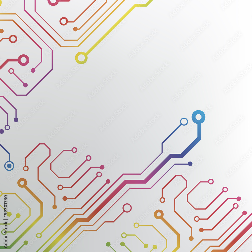 Poster technology hi-tech circuit board texture