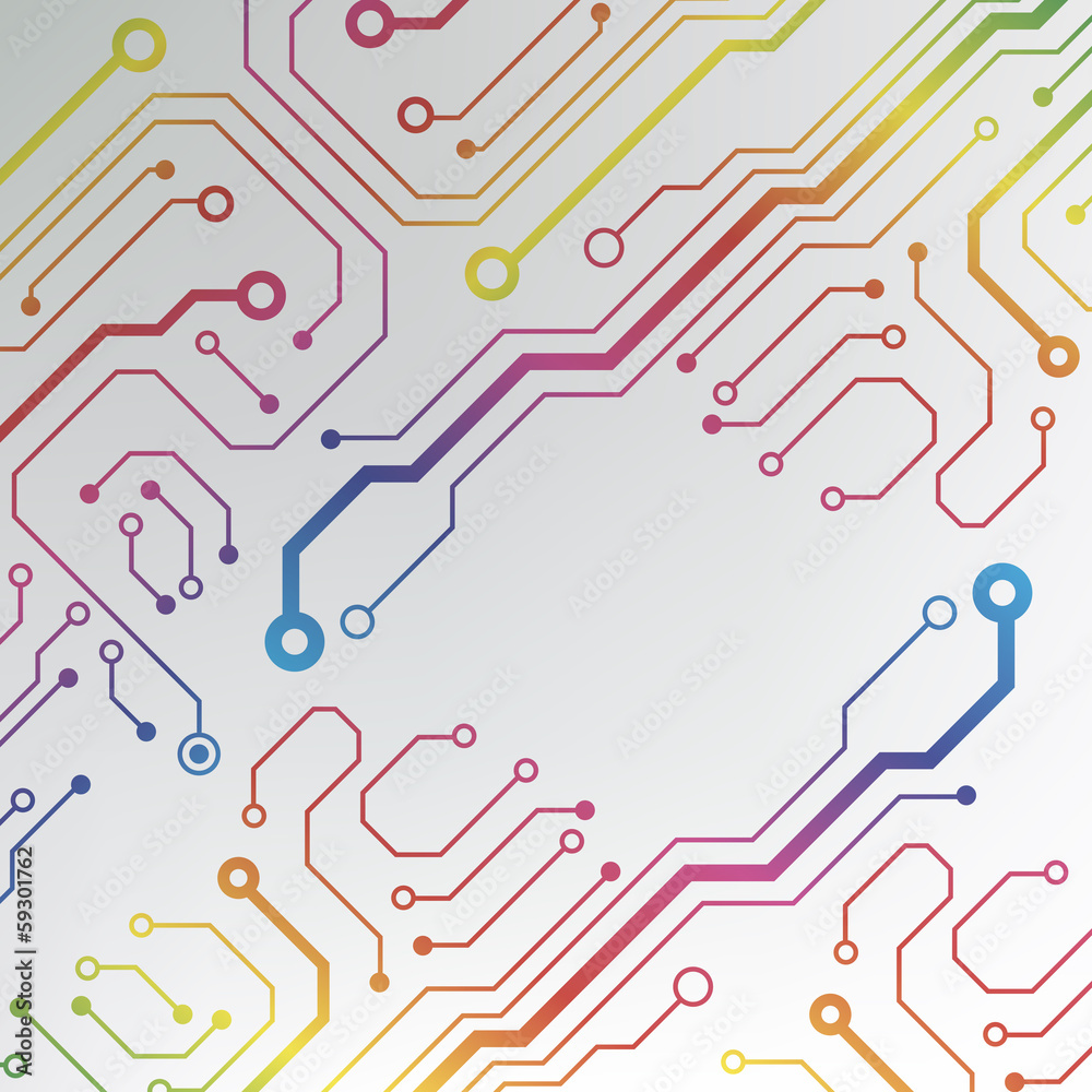 Poster technology hi-tech circuit board texture