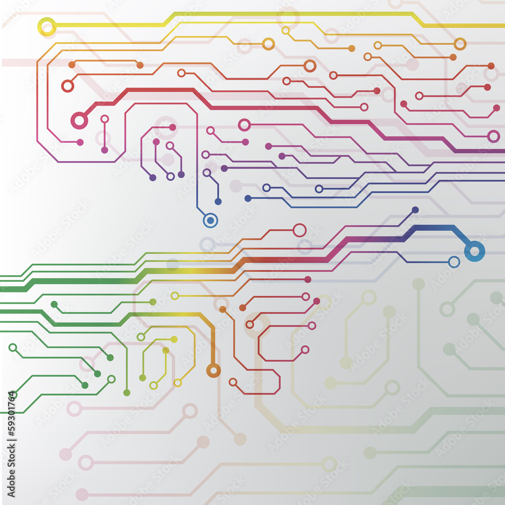 Aufkleber technology hi-tech circuit board texture