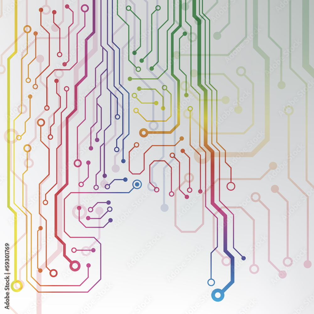 Poster abstract technology hi-tech circuit board texture