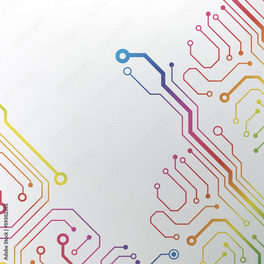 Aufkleber abstract technology hi-tech circuit board texture