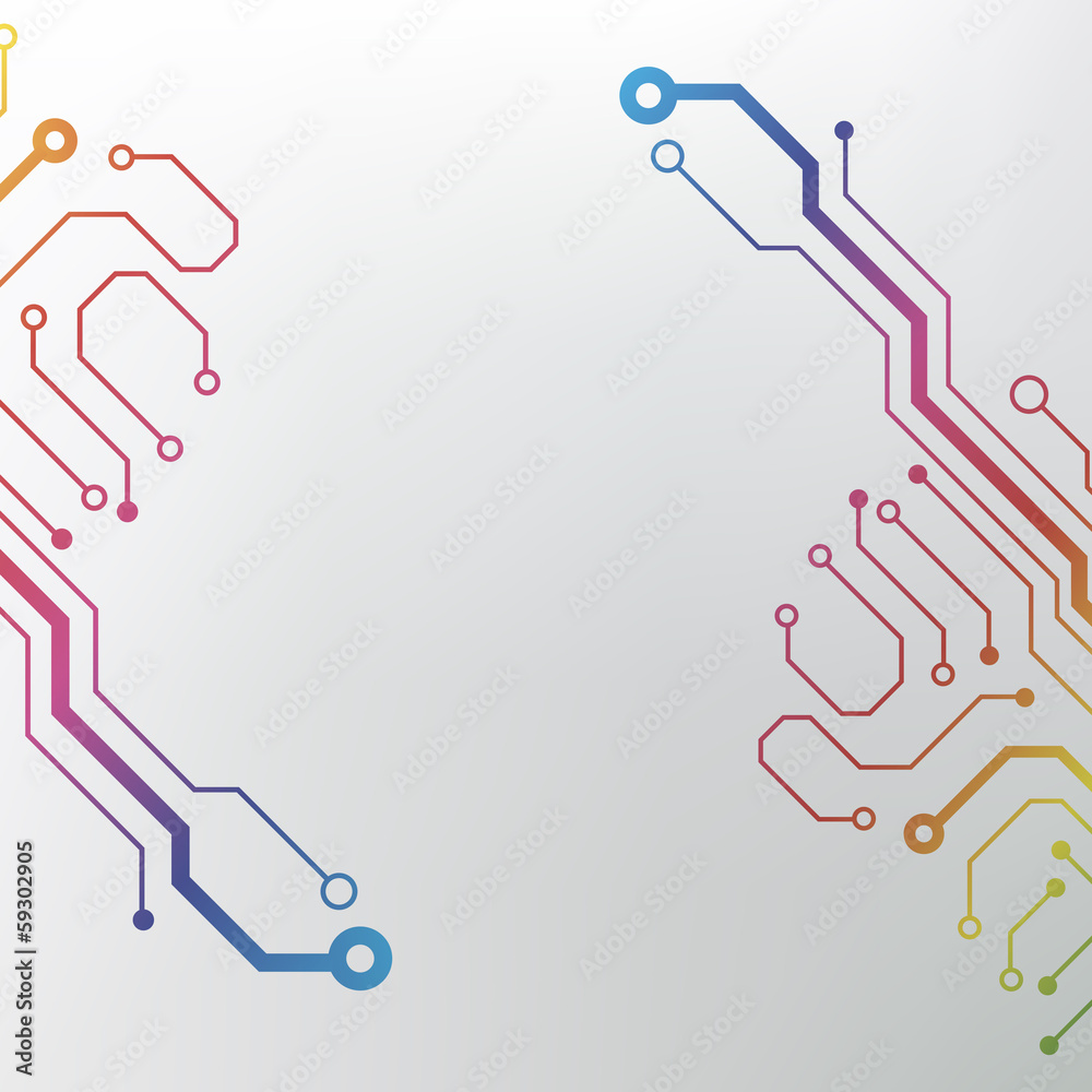 Poster EPS10 vector circuit board background texture
