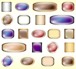 набор пустых кнопок