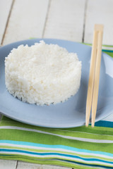 Rice on plate