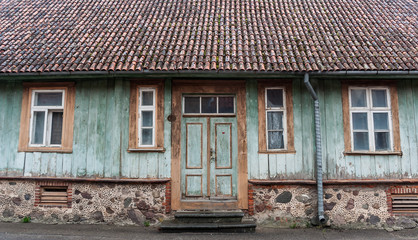Front of an old house in Viljandi