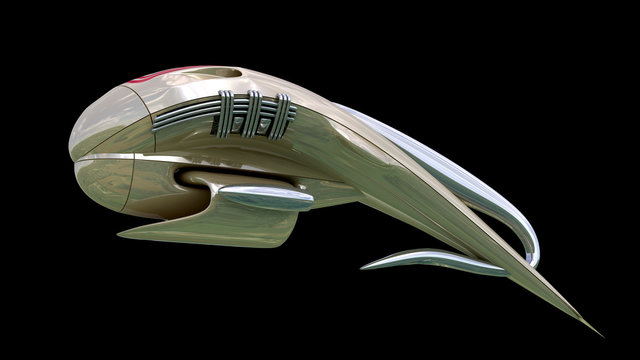 Drone design for science fiction alien spacecrafts