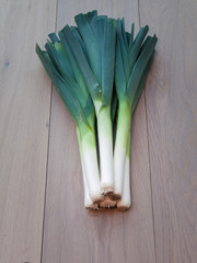 Bunch of Freshly Harvested Leeks