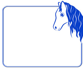 Frame with horse © NataliyaF