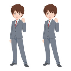 男性/ガッツポーズ