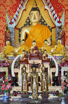 golden buddha statue, north of thailand
