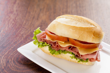 Mortadela sandwich
