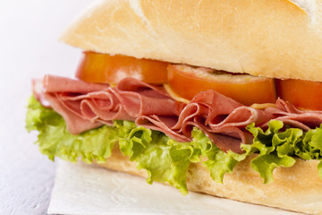 Mortadela sandwich