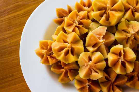 Sapodilla fruit.