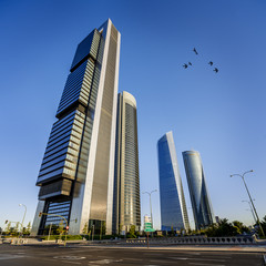 Naklejka premium four modern skyscrapers