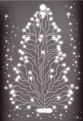 EPS10 christmas tree vector background