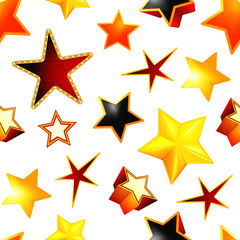 Stars seamless background, vector
